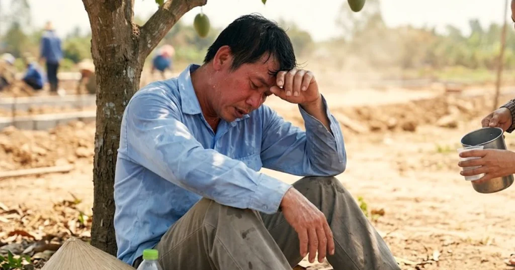Dấu hiệu nhận biết say nắng và kiệt sức do nóng 2 Dau hieu nhan biet say nang va kiet suc do nong 1