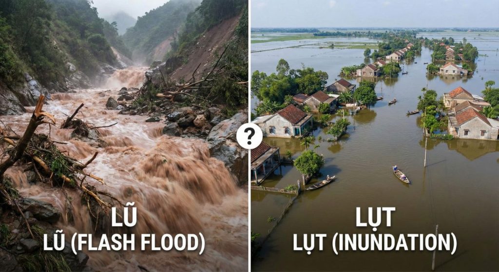 Lũ quét, lũ ống và ngập đô thị khác nhau như thế nào? 4 Lu quet lu ong va ngap do thi khac nhau nhu the nao 1