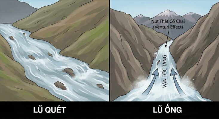 Lũ quét, lũ ống và ngập đô thị khác nhau như thế nào? 1 Lu quet lu ong va ngap do thi khac nhau nhu the nao 2